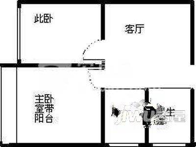 七星新村2室1厅1卫户型图