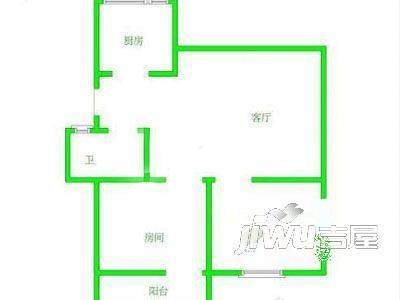 七星新村2室1厅1卫户型图