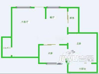 七星新村2室1厅1卫户型图