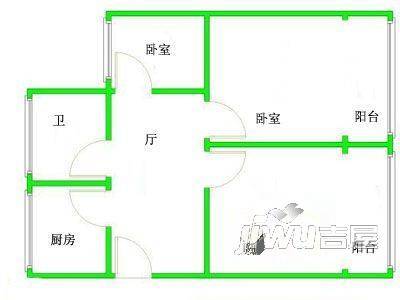 梅川小区3室1厅2卫户型图