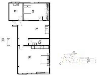 马弄住宅西区3室1厅2卫户型图