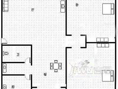 州九小区2室1厅1卫户型图