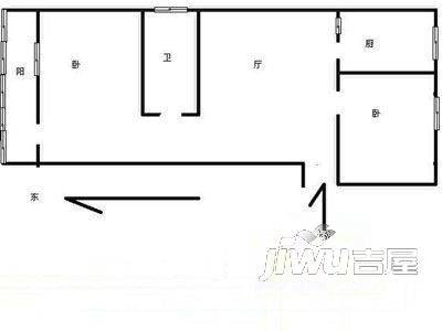 州九小区2室1厅1卫户型图