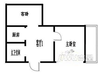 万达小区4室2厅2卫户型图