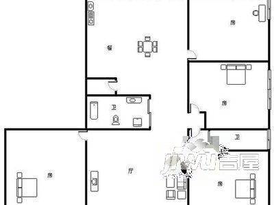 平江公寓1室1厅1卫户型图