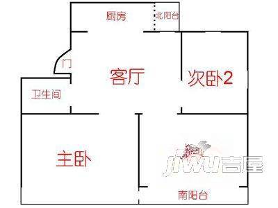 平江公寓1室1厅1卫户型图