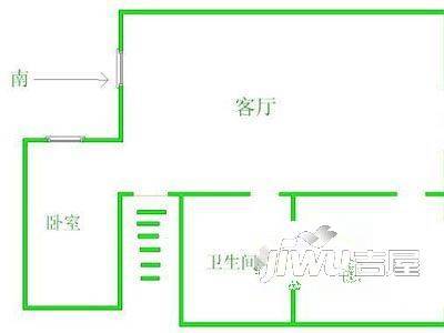 平江公寓1室1厅1卫户型图