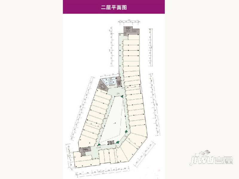 铂金商贸大厦3室3厅0卫100㎡户型图