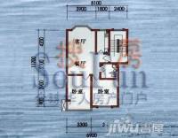 秦望花园2室2厅1卫86㎡户型图