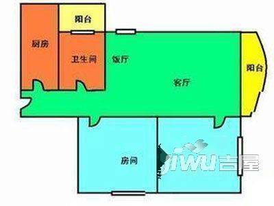 华都苑3室1厅2卫户型图