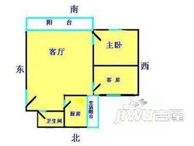 新世纪花园3室1厅1卫户型图