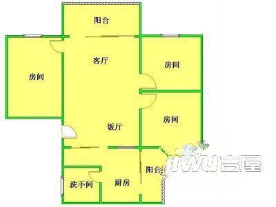 新世纪花园3室1厅1卫户型图