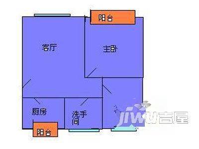 新世纪花园3室1厅1卫户型图