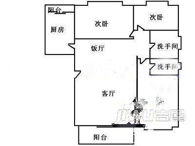 新世纪花园3室1厅1卫户型图