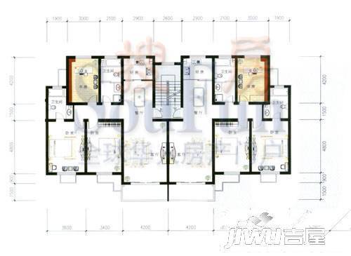 枫华景园3室2厅1卫103.1㎡户型图