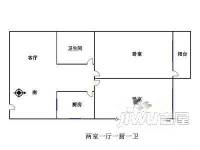 中成新村2室1厅1卫户型图