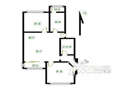 碧水苑3室2厅1卫户型图