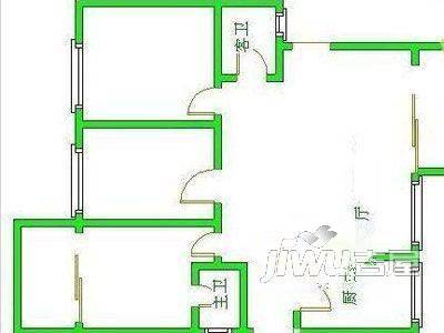 碧水苑3室2厅1卫户型图