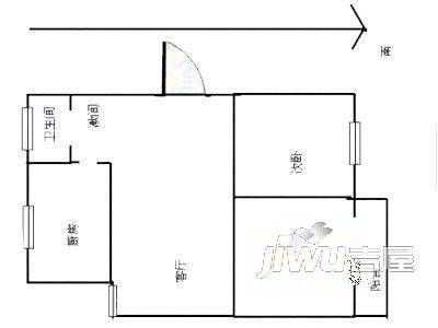 碧水苑3室2厅1卫户型图