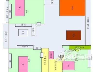 碧水苑3室2厅1卫户型图