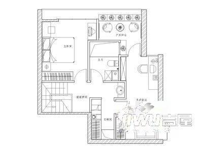 涂山花园4室2厅4卫250.8㎡户型图