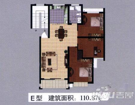 涂山花园4室2厅4卫250.8㎡户型图