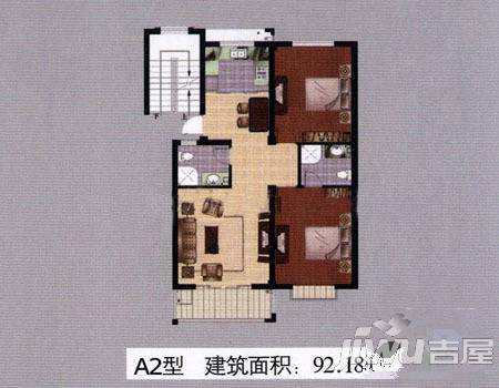 涂山花园4室2厅4卫250.8㎡户型图