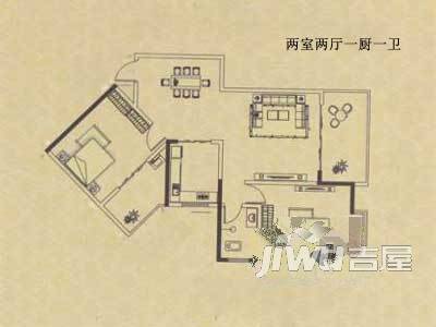 玲珑小筑3室2厅2卫户型图