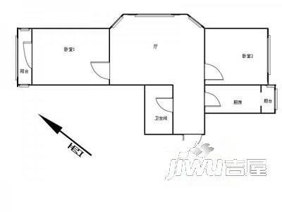 大明颐泽苑3室1厅1卫户型图