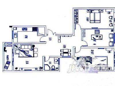 涂山家园2室2厅1卫户型图