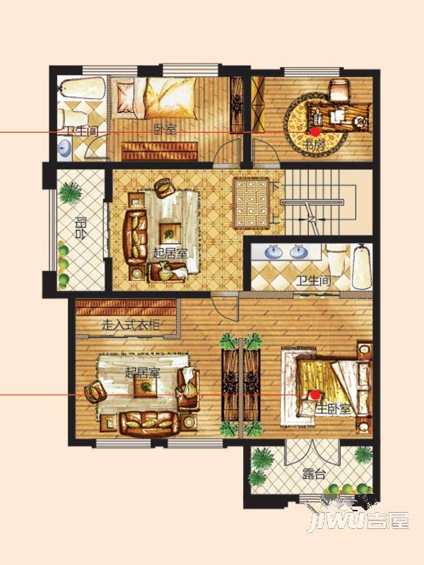 翠谷庄园5室3厅5卫498.9㎡户型图