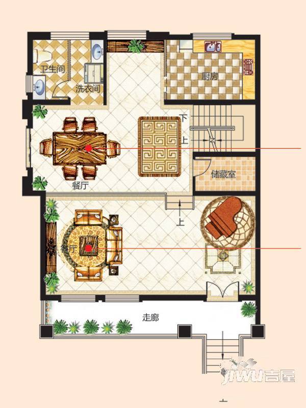 翠谷庄园5室3厅5卫498.9㎡户型图