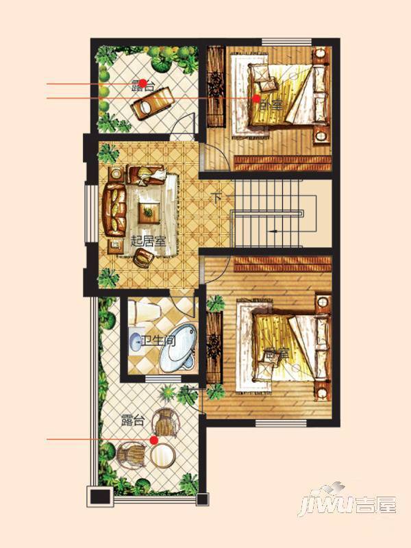 翠谷庄园5室3厅5卫498.9㎡户型图