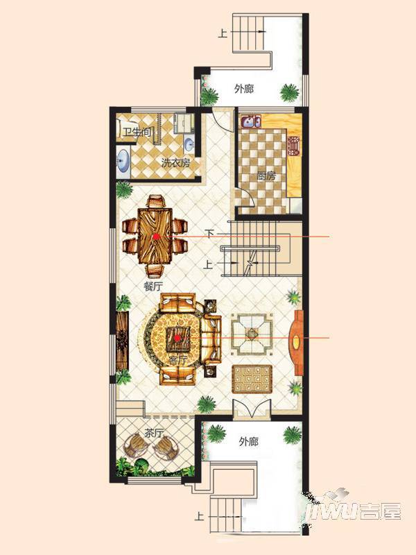 翠谷庄园5室3厅5卫498.9㎡户型图