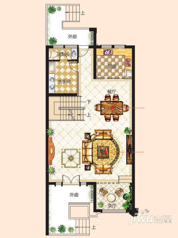 翠谷庄园5室3厅5卫498.9㎡户型图