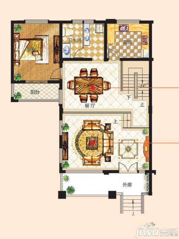 翠谷庄园5室3厅5卫498.9㎡户型图