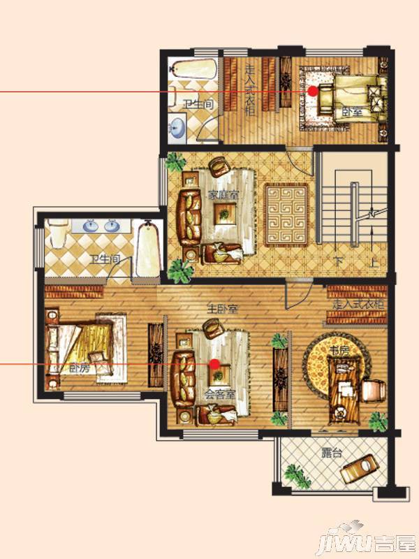 翠谷庄园5室3厅5卫498.9㎡户型图