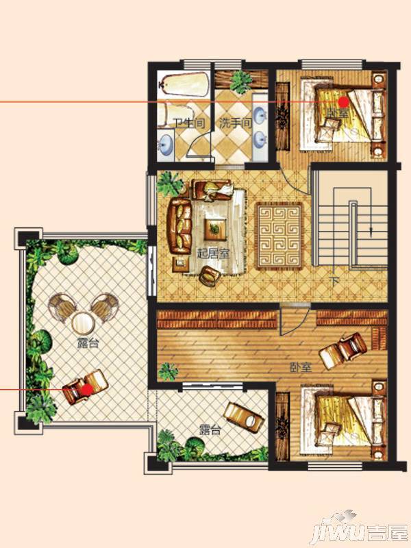 翠谷庄园5室3厅5卫498.9㎡户型图