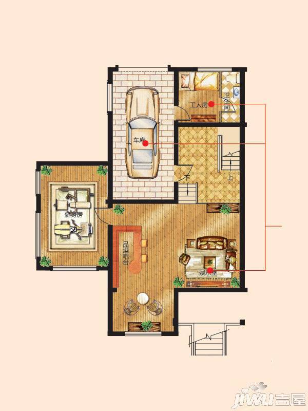 翠谷庄园5室3厅5卫498.9㎡户型图