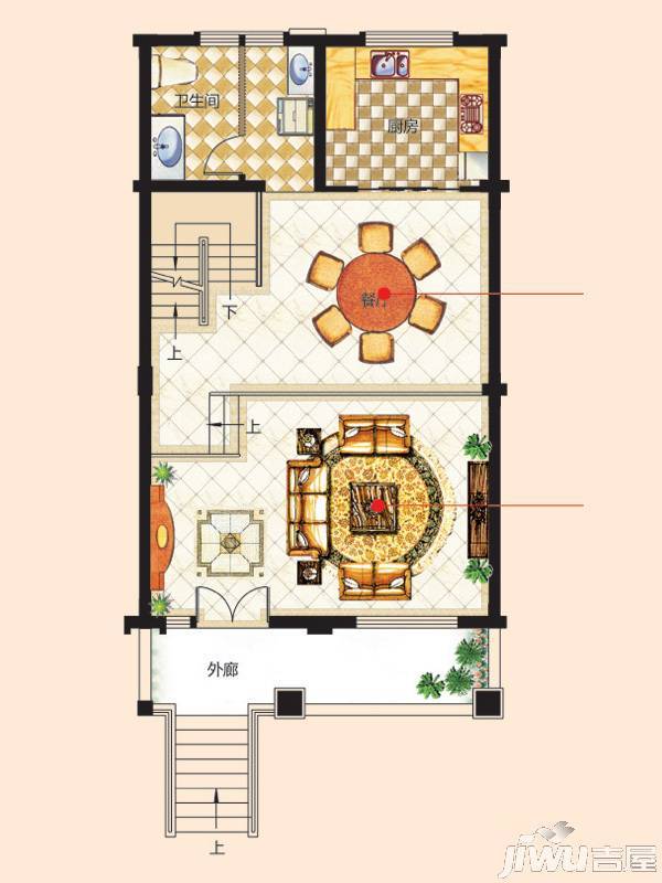 翠谷庄园5室3厅5卫498.9㎡户型图