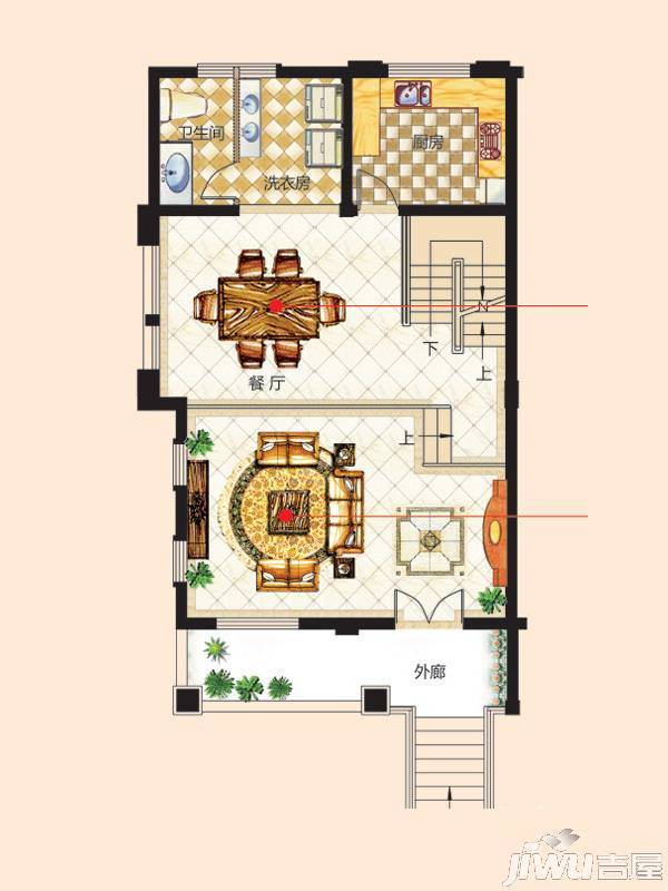 翠谷庄园5室3厅5卫498.9㎡户型图