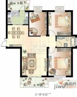 开元四季3室2厅1卫113.1㎡户型图