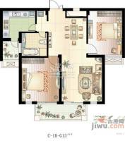 开元四季2室2厅1卫98.9㎡户型图