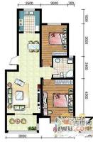 锦绣滨湖2室2厅1卫86㎡户型图