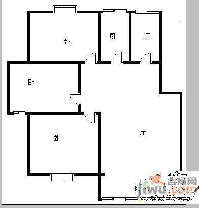 东方明珠嘉苑2室2厅1卫103.5㎡户型图