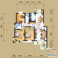 永嘉太阳城3室2厅2卫户型图