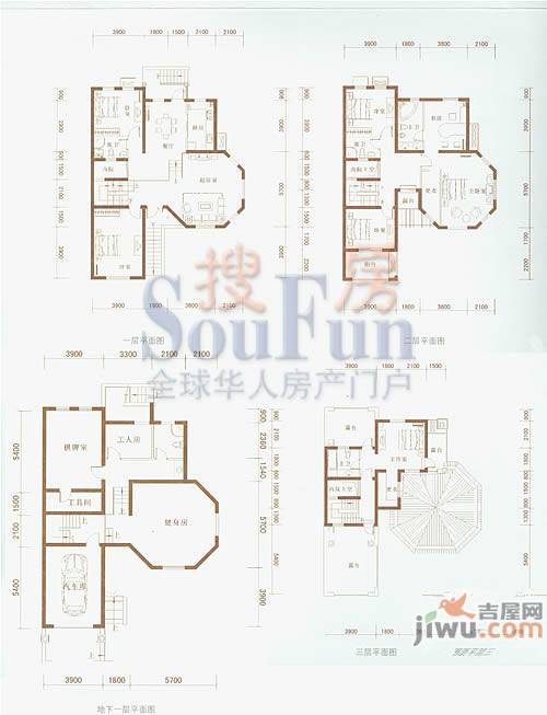 泉山森林海7室2厅4卫394.8㎡户型图