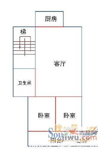 民馨园3室2厅2卫132㎡户型图