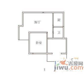 民怡园3室2厅1卫98㎡户型图