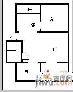 民怡园3室2厅1卫98㎡户型图